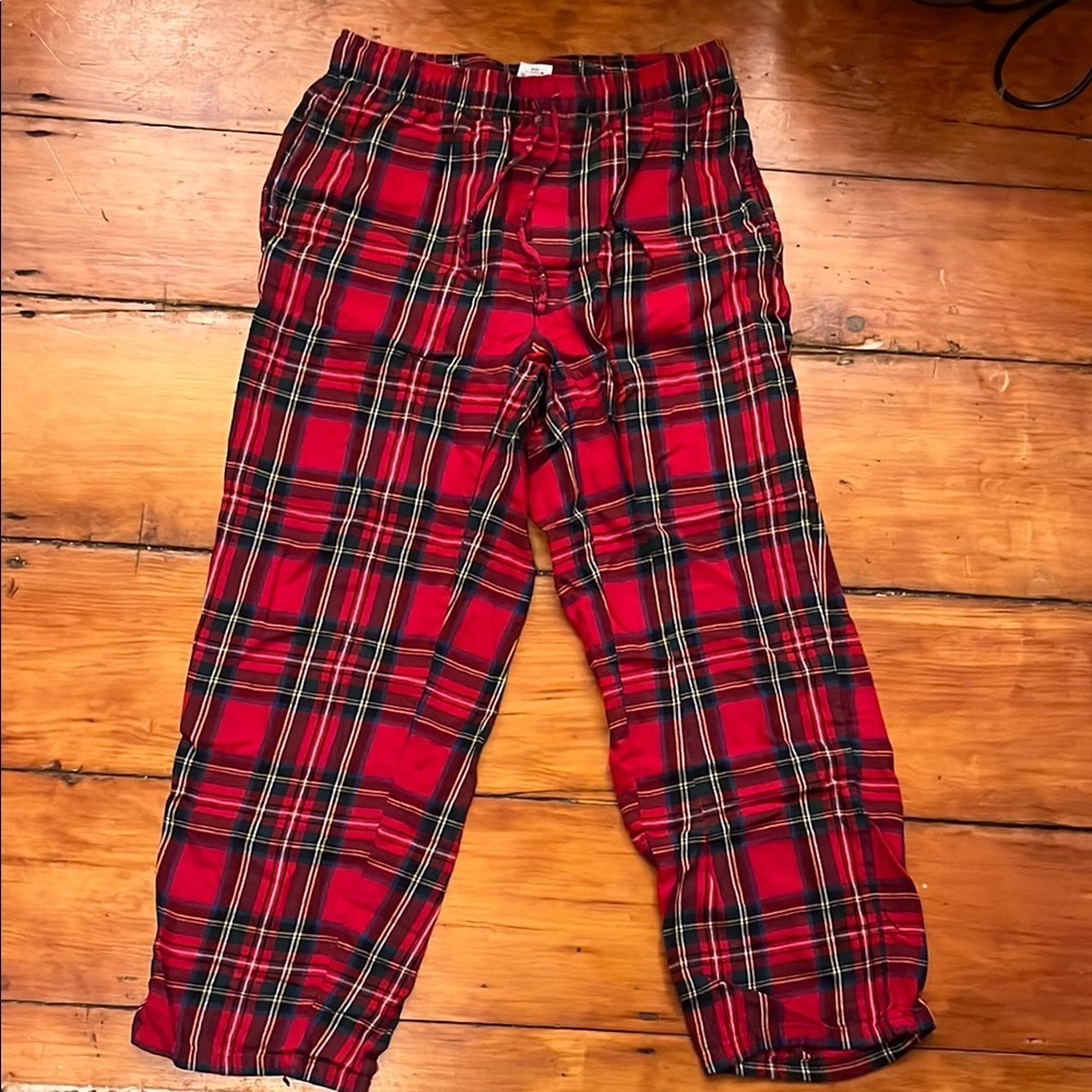 Lands' End Red Plaid Men’s Pajamas